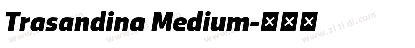 Trasandina Medium字体转换